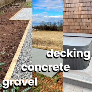 Hot Tub Base Foundation Installation Services