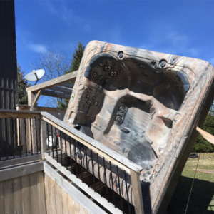 Moving Hot Tub Up Stairs